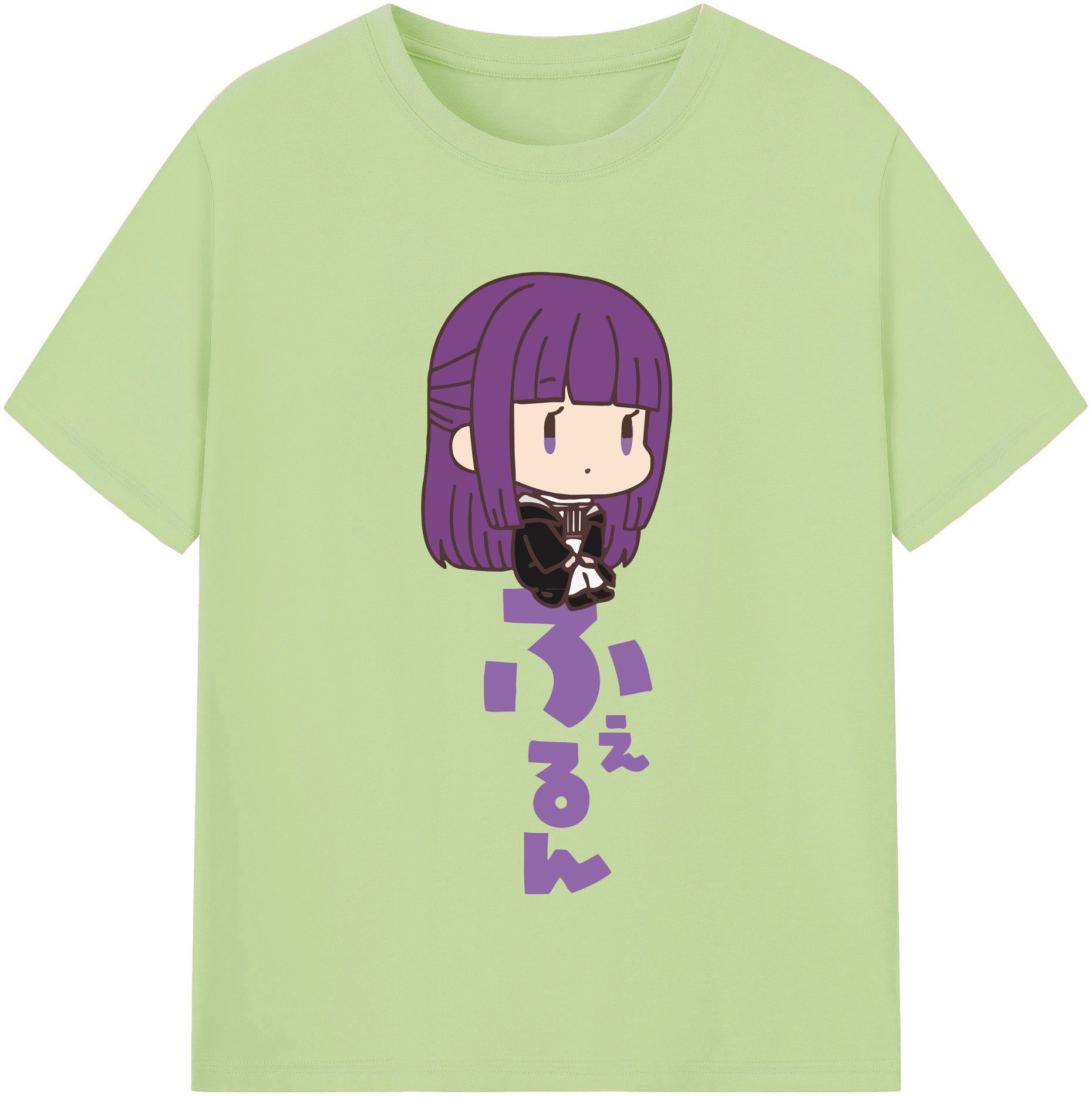 （画像用） 葬送のフリーレン Frieren 綿100％半袖Tシャツ（フロントプリント）